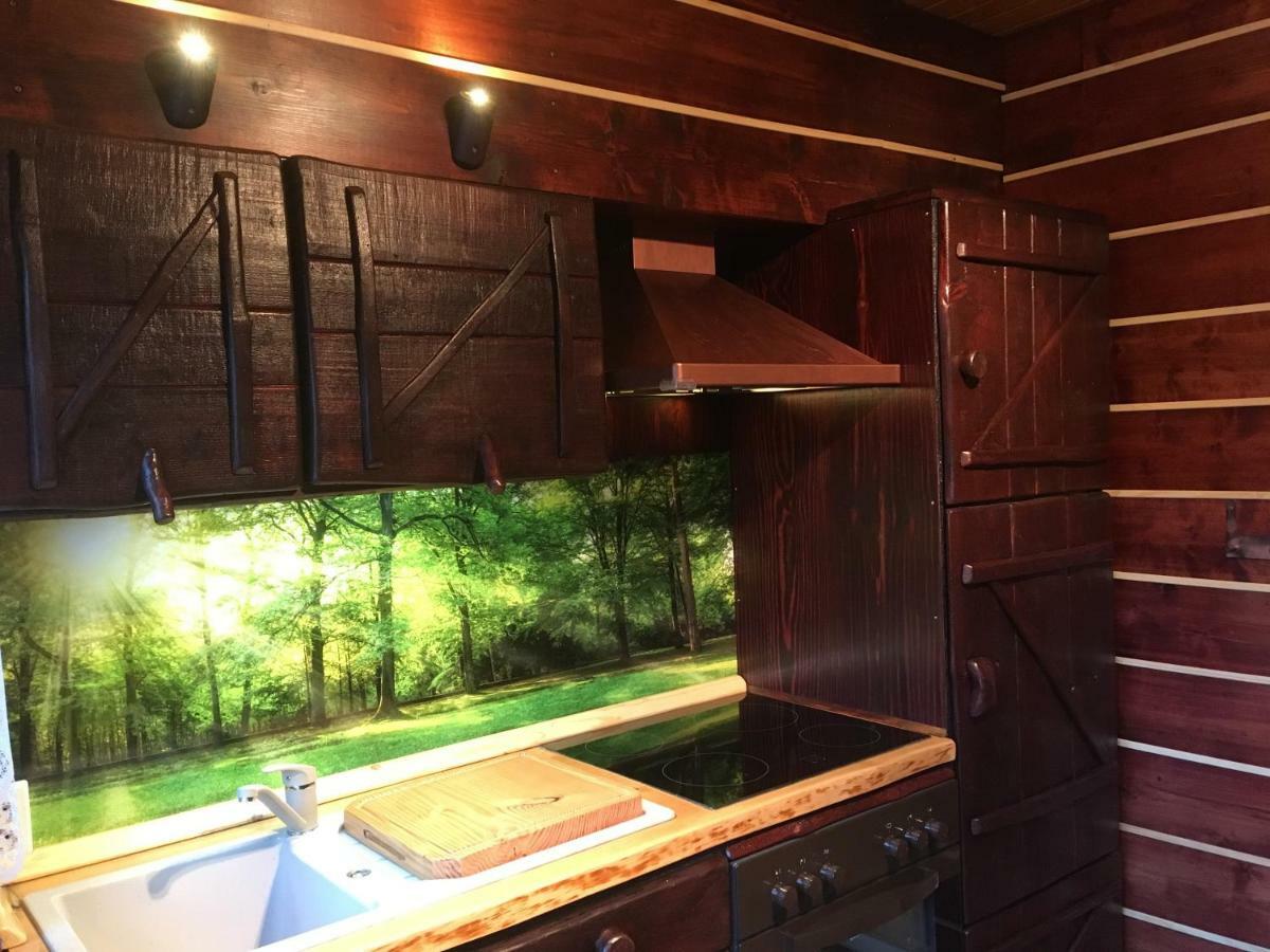 Holzhaus Trollbluemchen Am Wald Und See นอยรุพพิน ภายนอก รูปภาพ